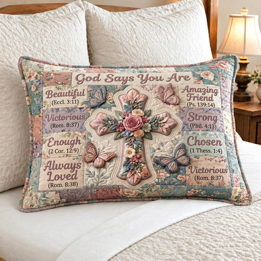 Floral Bible Bedding Pillow Case GFTONMU625