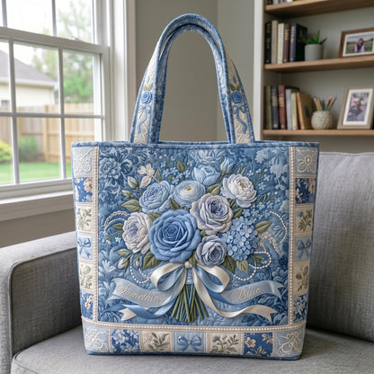 Something Blue Quilted Tote Bag GFTONMU645