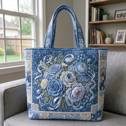 Something Blue Quilted Tote Bag GFTONMU648