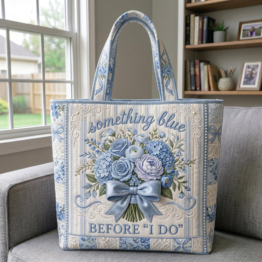 Something Blue Quilted Tote Bag GFTONMU649