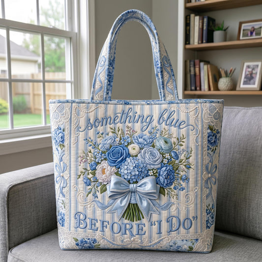 Something Blue Quilted Tote Bag GFTONMU650