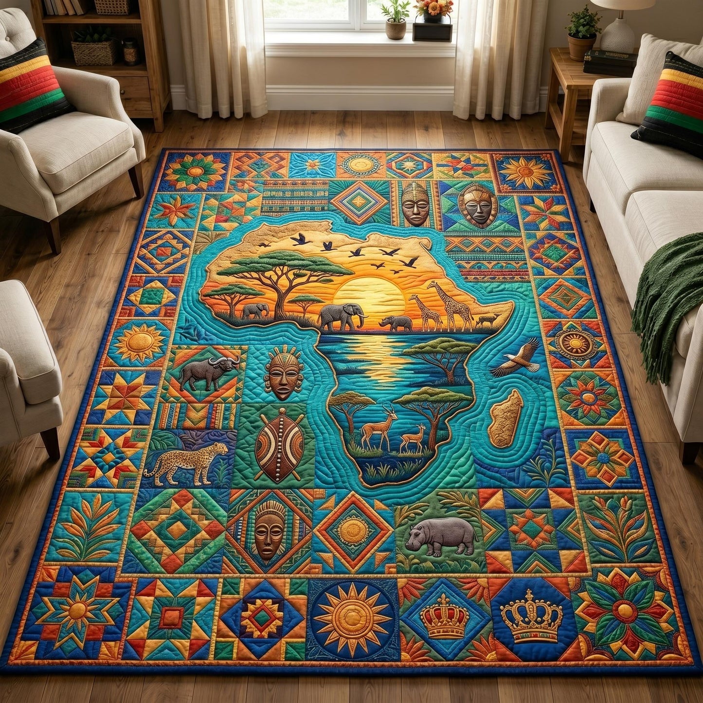 African Heritage Area Rug GFTONMU694