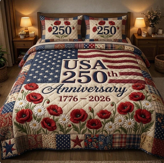 Liberty Legacy 3-Piece Quilted Bedding Set GFTONMU70