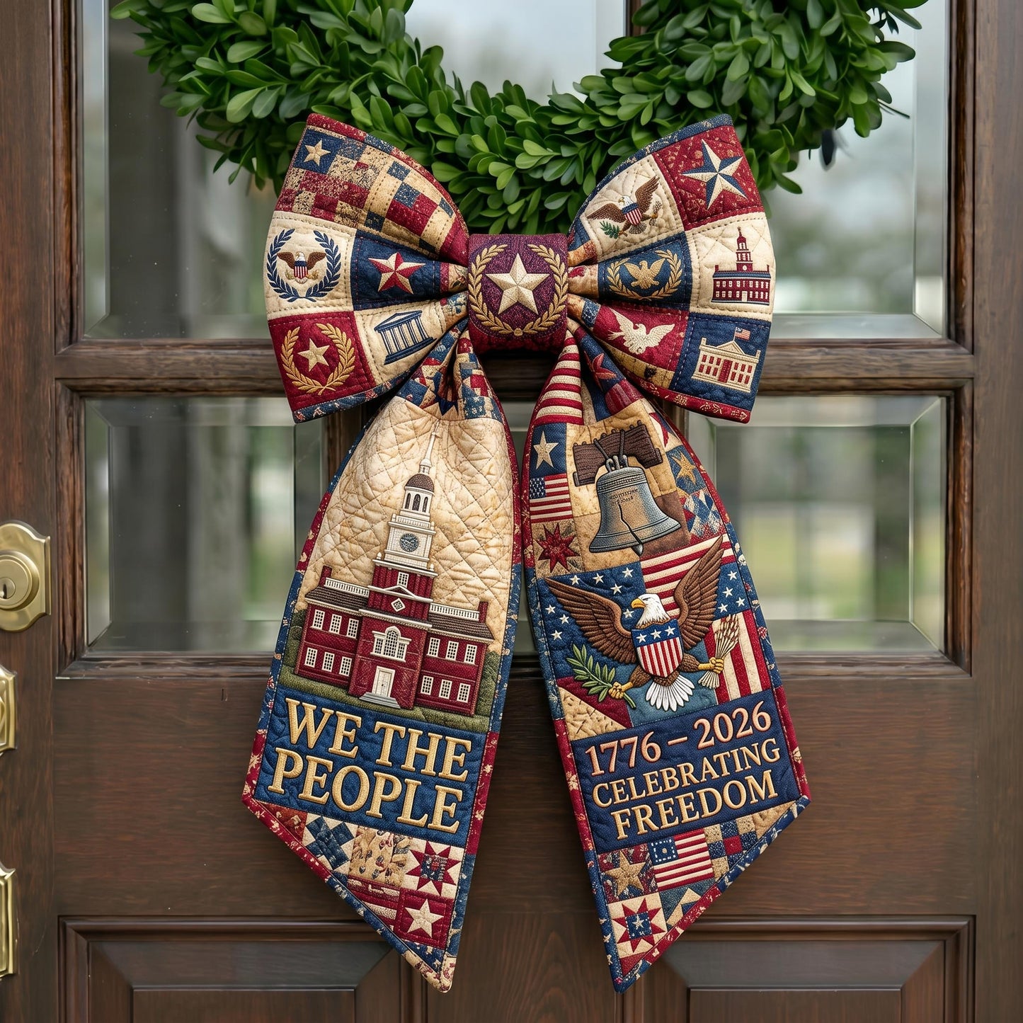 American Pride Quilted Wreath Sash GFTONMU707