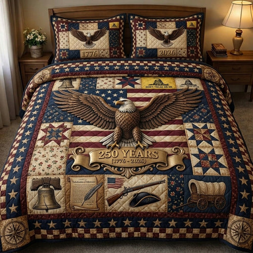 Liberty Legacy 3-Piece Quilted Bedding Set GFTONMU71