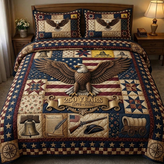 Liberty Legacy 3-Piece Quilted Bedding Set GFTONMU71