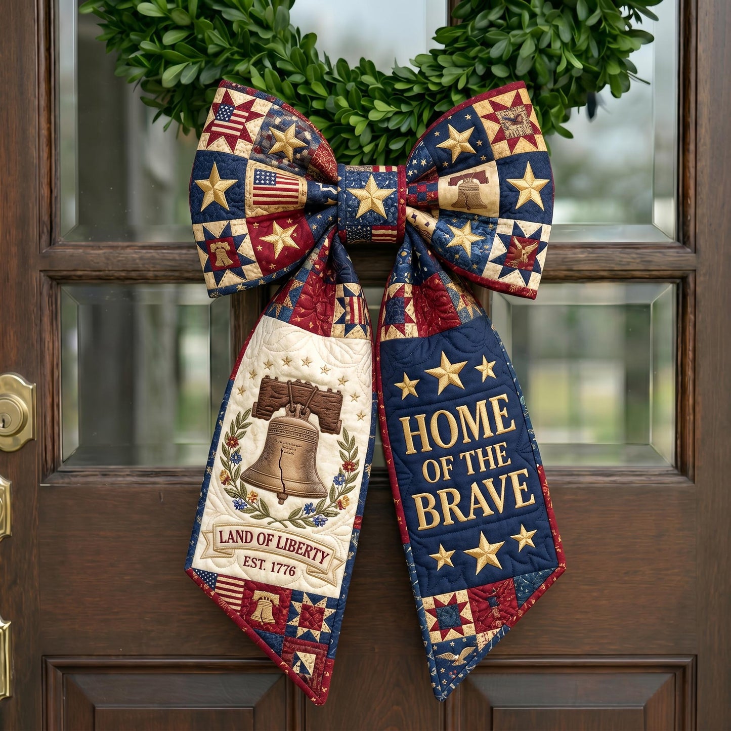 American Pride Quilted Wreath Sash GFTONMU712