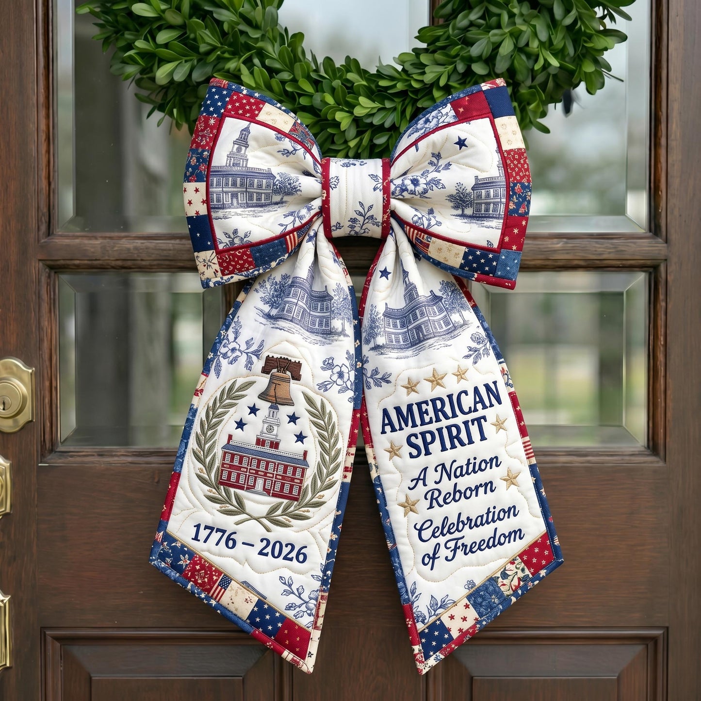 American Pride Quilted Wreath Sash GFTONMU713