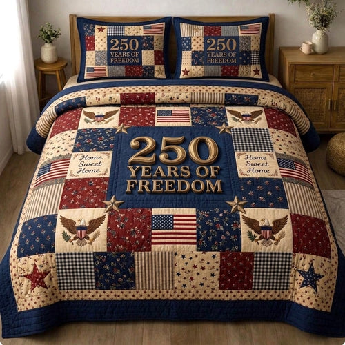 Liberty Legacy 3-Piece Quilted Bedding Set GFTONMU72