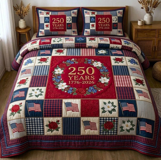 Liberty Legacy 3-Piece Quilted Bedding Set GFTONMU73
