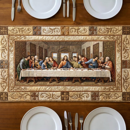 The Last Supper Quilted Table Runner GFTONMU749