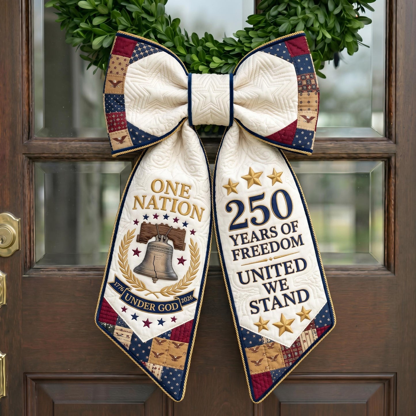 American Pride Quilted Wreath Sash GFTONMU752