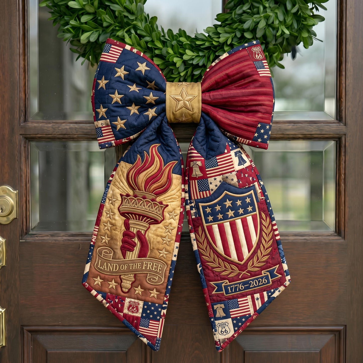 American Pride Quilted Wreath Sash GFTONMU753