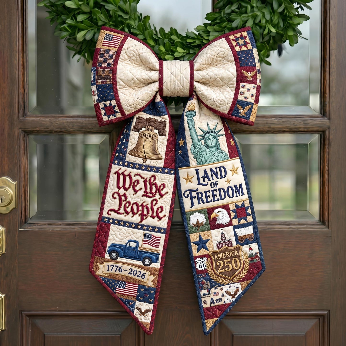 American Pride Quilted Wreath Sash GFTONMU756