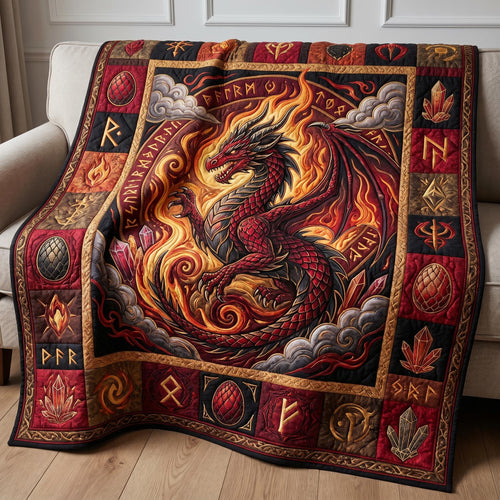 Mystic Dragon Quilted Blanket GFTONMU778
