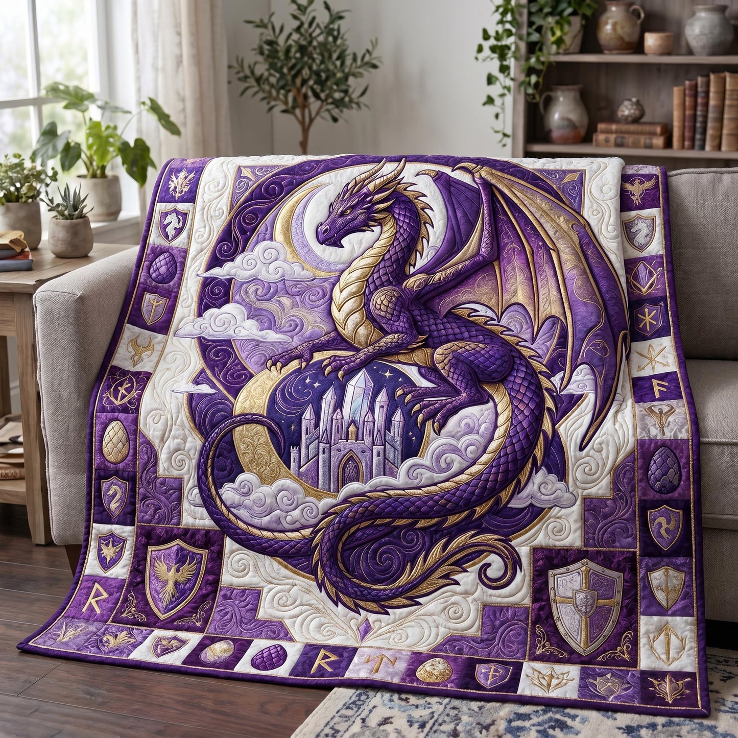 Mystic Dragon Quilted Blanket GFTONMU782