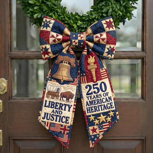 Heritage Patch Quilted Wreath Sash GFTONMU789