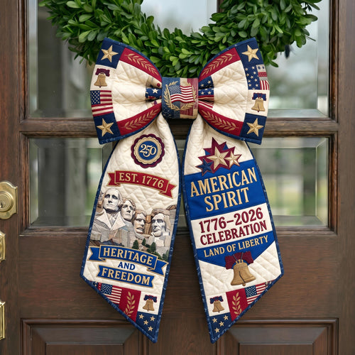 Heritage Patch Quilted Wreath Sash GFTONMU793