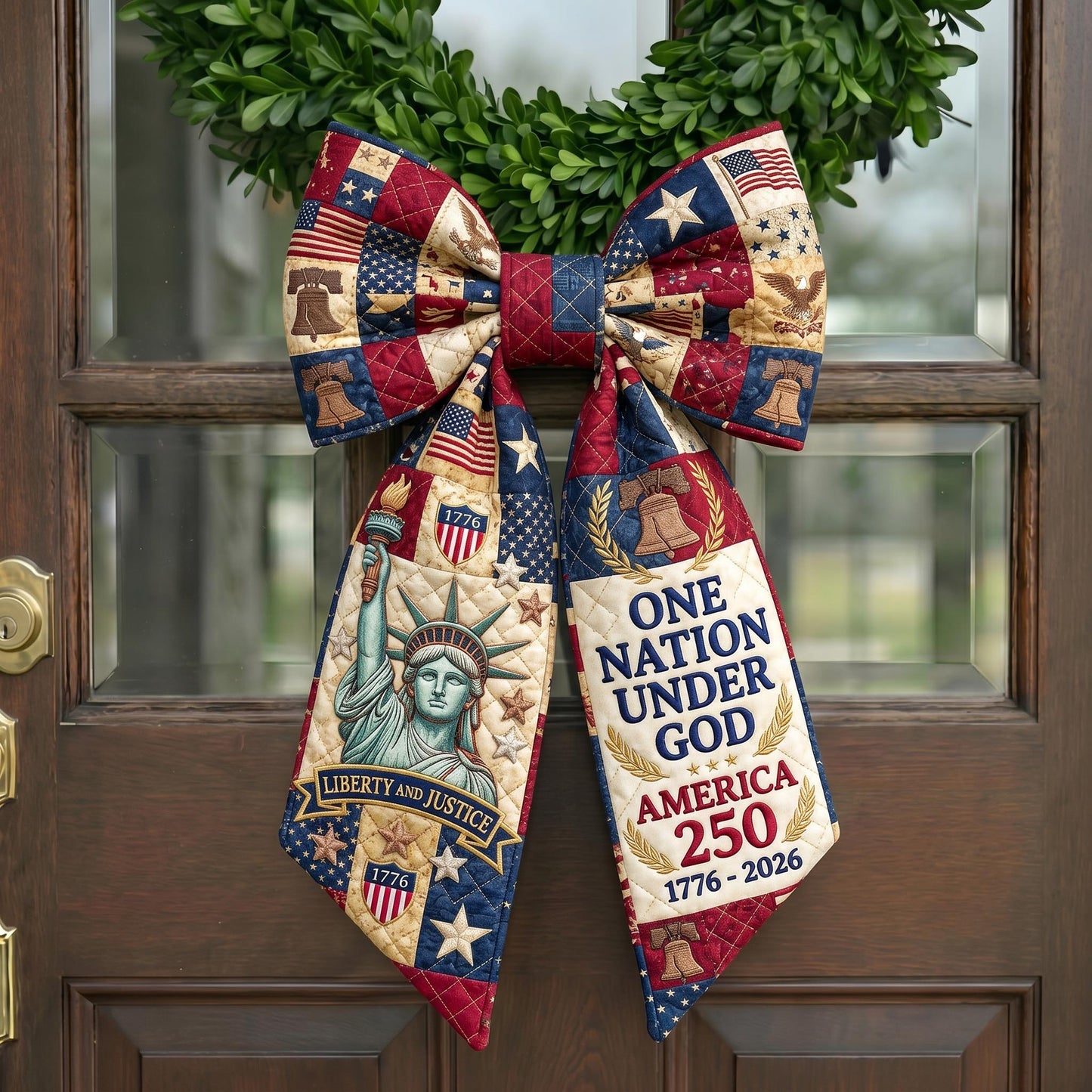 American Pride Quilted Wreath Sash GFTONMU820