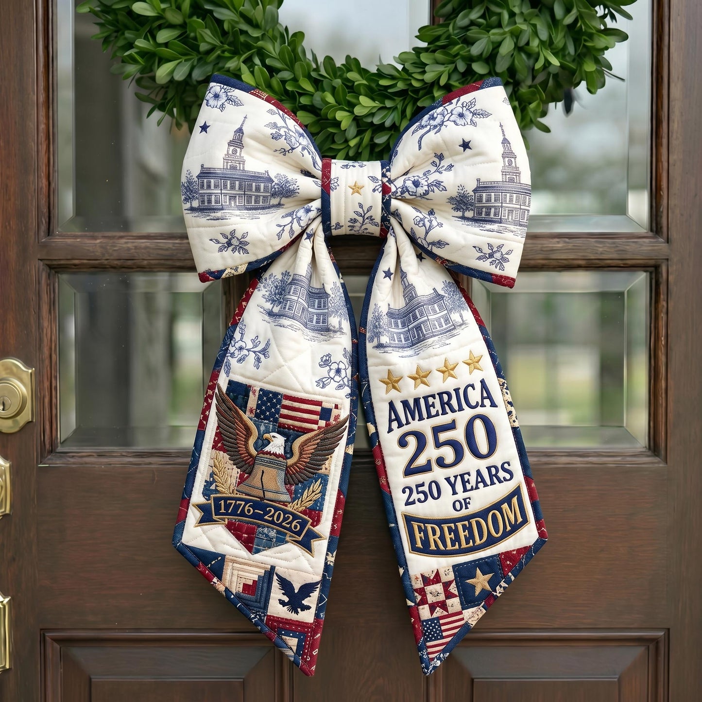 American Pride Quilted Wreath Sash GFTONMU826