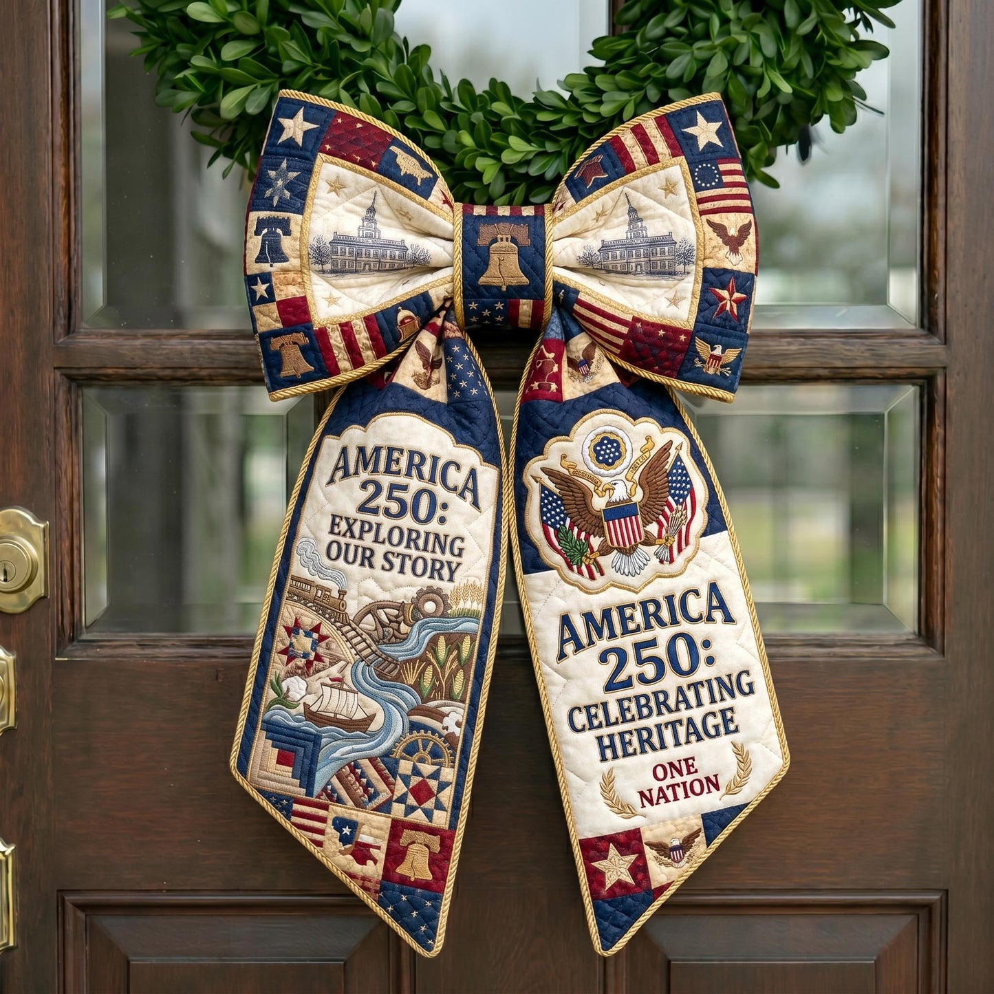 American Pride Quilted Wreath Sash GFTONMU830