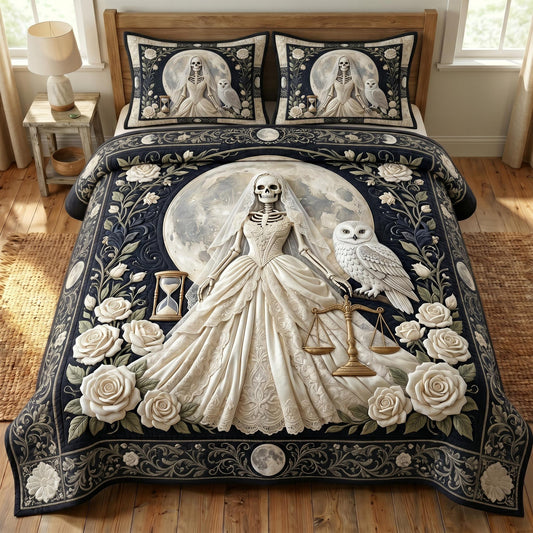 Santa Muerte 3-Piece Quilted Bedding Set GFTONMU862