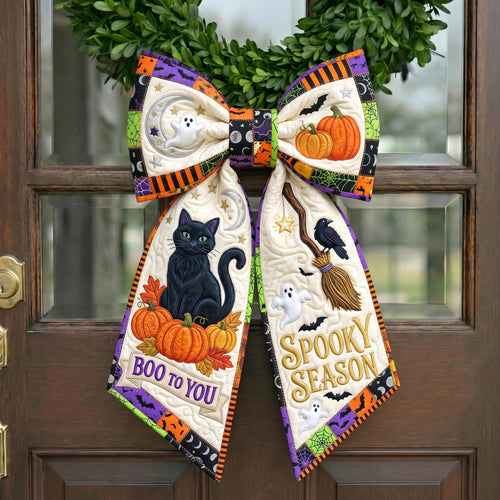 Haunted Halloween Quilted Wreath Sash GFTONMU912