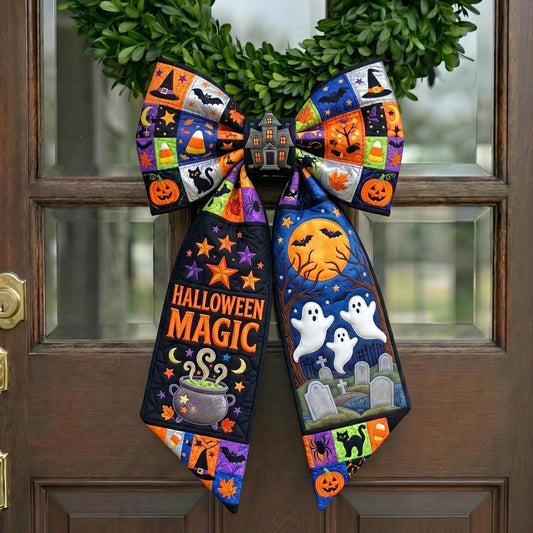 Haunted Halloween Quilted Wreath Sash GFTONMU914