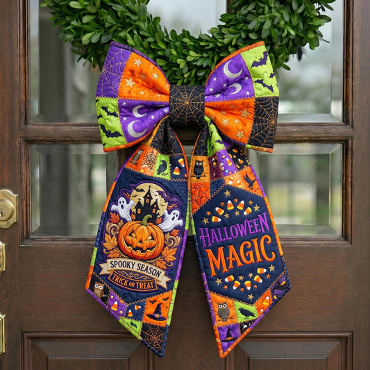 Haunted Halloween Quilted Wreath Sash GFTONMU916