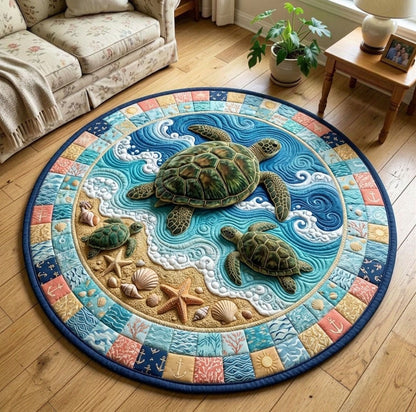 Summer Escape Quilted Round Mat GFTONMU94