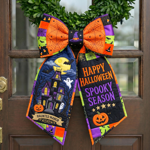 Haunted House Quilted Wreath Sash GFTONMU946