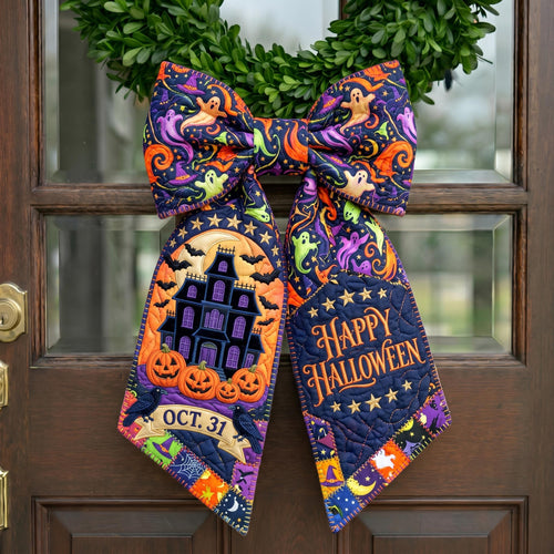 Haunted House Quilted Wreath Sash GFTONMU948