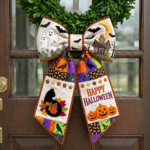 Haunted House Quilted Wreath Sash GFTONMU950