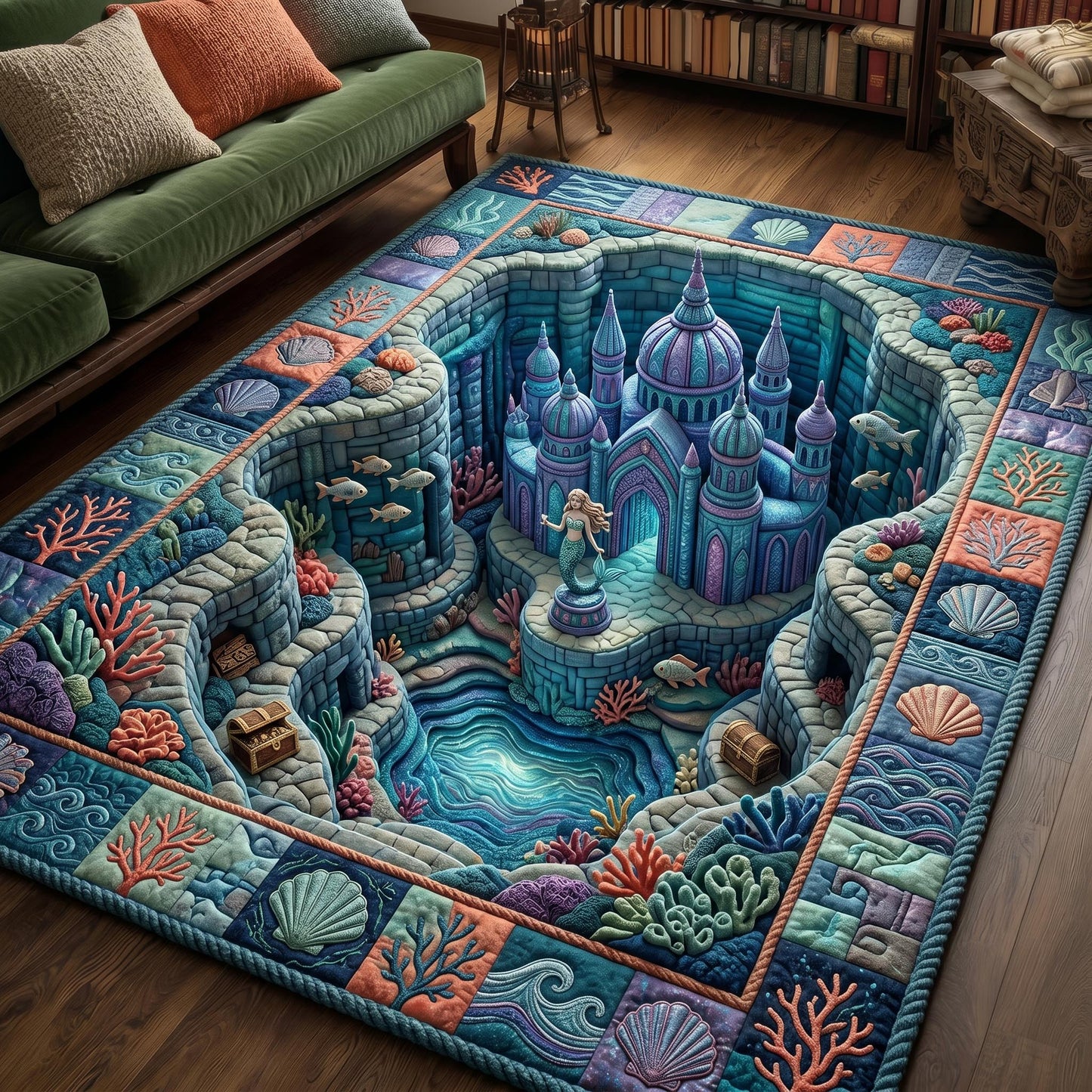 Underwater Atlantis Area Rug GFTONMU995