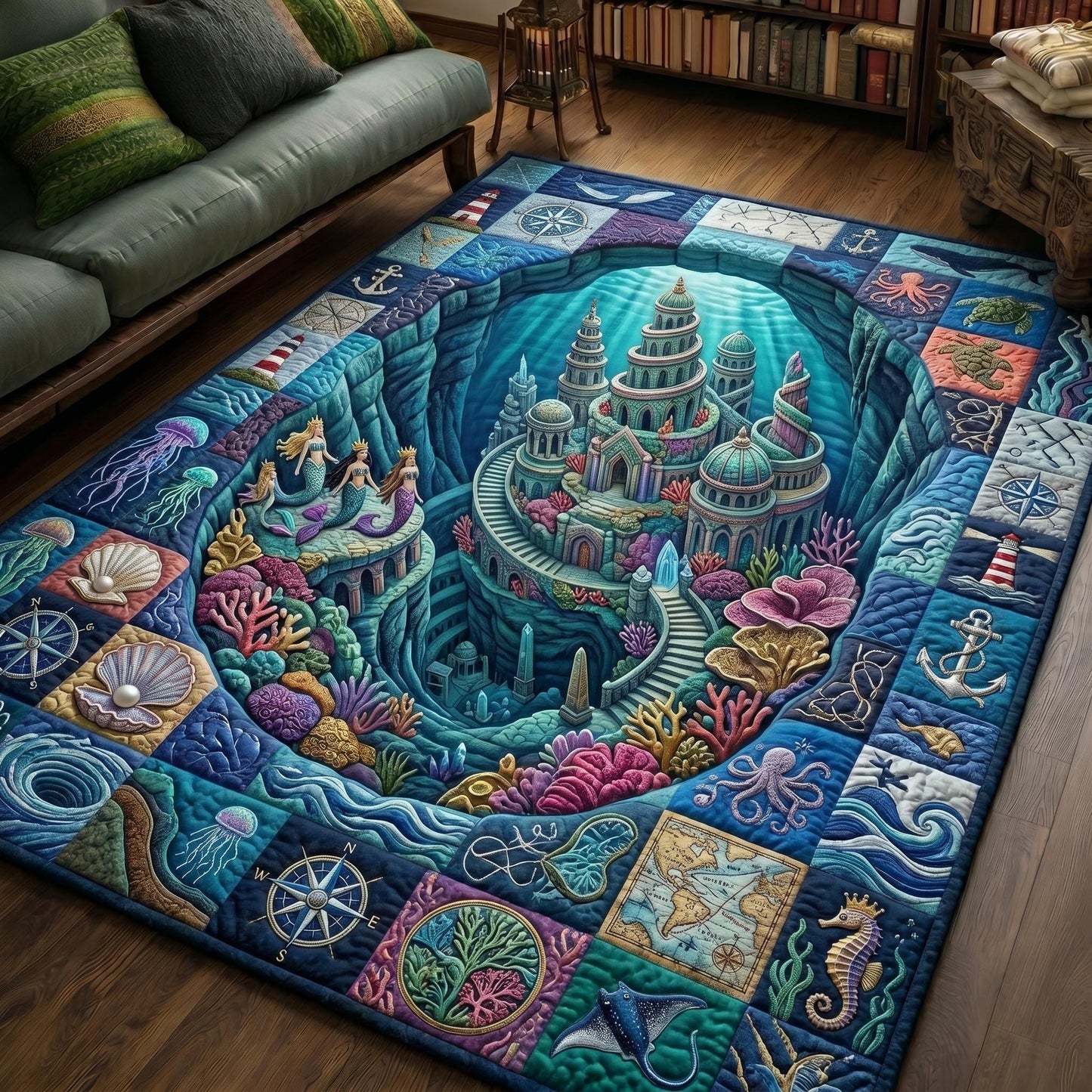 Underwater Atlantis Area Rug GFTONMU997