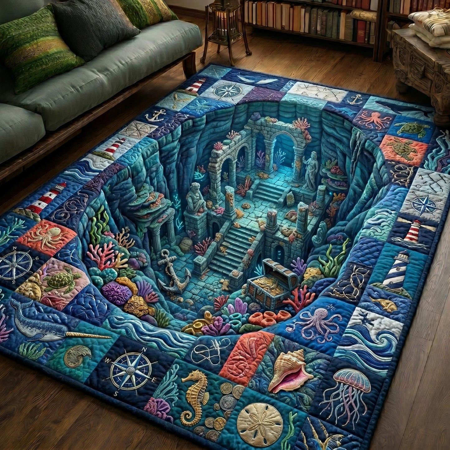 Underwater Atlantis Area Rug GFTONMU998
