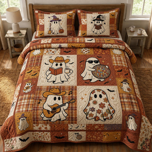 Haunted Harvest 3-Piece Quilted Bedding Set GFTONPT005