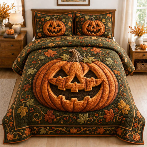 Autumn Jack 3-Piece Quilted Bedding Set GFTONPT009