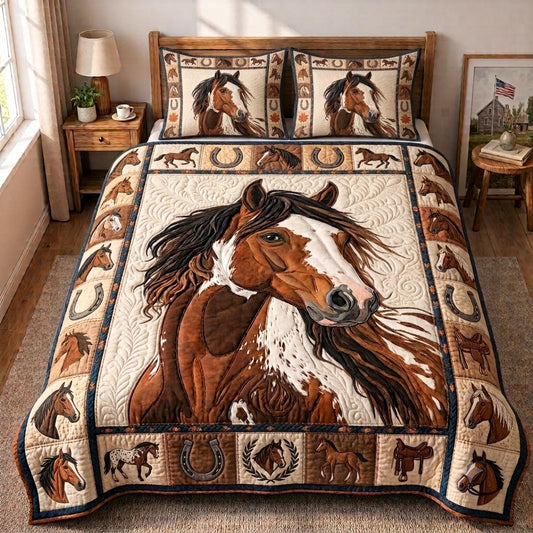 Western Spirit 3-Piece Quilted Bedding Set GFTONPT013