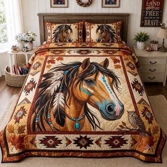 Tribal Spirit 3-Piece Quilted Bedding Set GFTONPT017