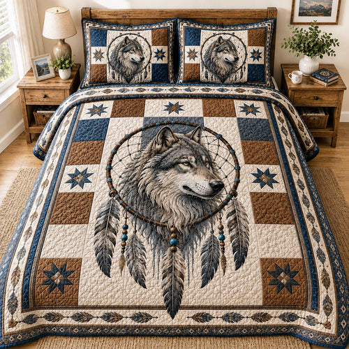 Dreamcatcher Guardian 3-Piece Quilted Bedding Set GFTONPT021