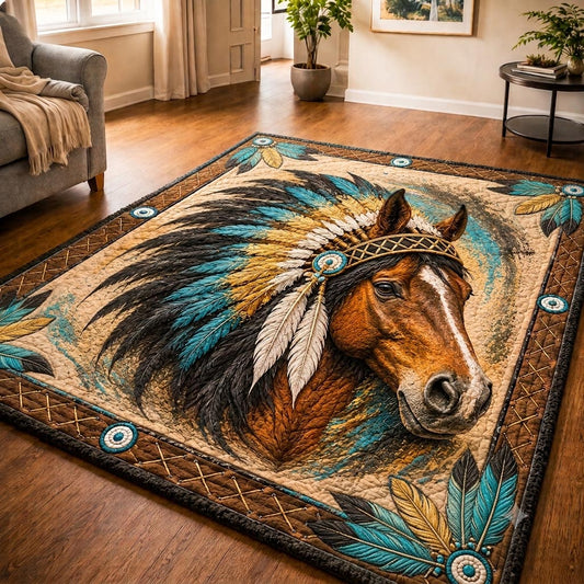 Feathered Horse Area Rug GFTONPT038