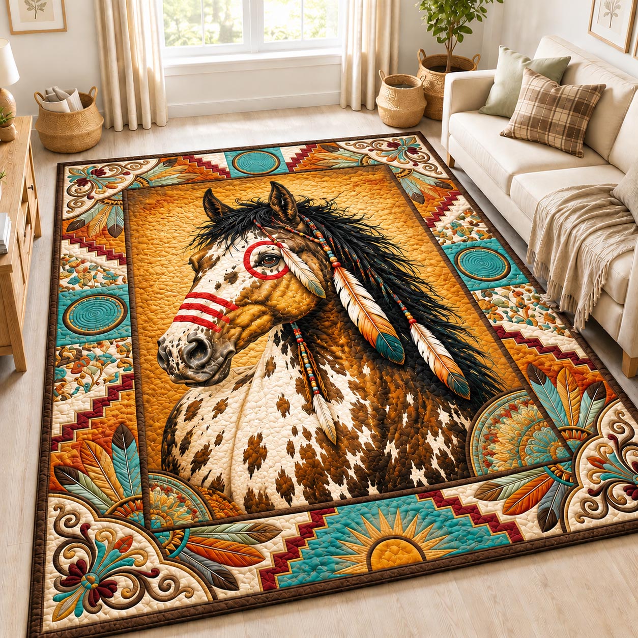 Painted Spirit Area Rug GFTONPT040