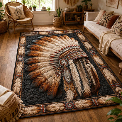 Warrior Headdress Area Rug GFTONPT043