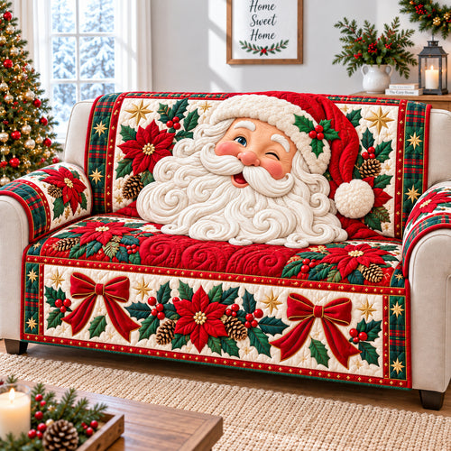 Giant Santa Claus Quilted Sofa Cover GFTONPT1006