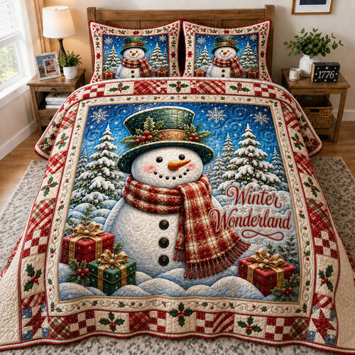 Snowy Wishes 3-Piece Quilted Bedding Set GFTONPT105