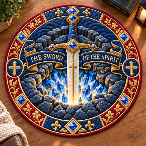 Sword Of Faith Quilted Round Mat GFTONPT1053