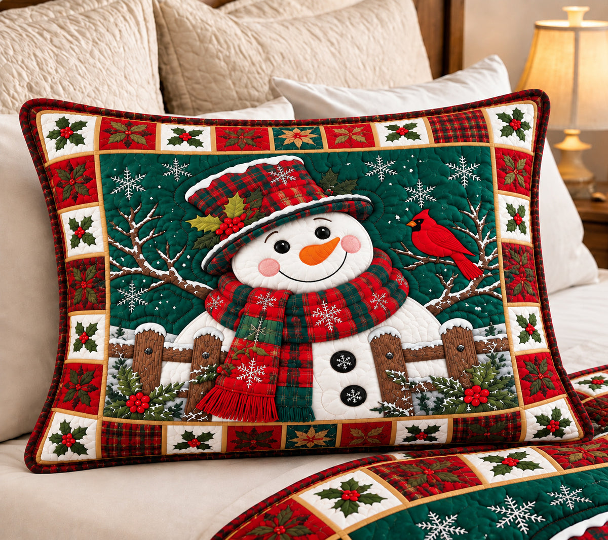 Jolly Snowman Bedding Pillow Case GFTONPT1088