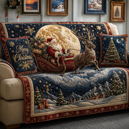 Santa Claus Quilted Sofa Cover GFTONPT109