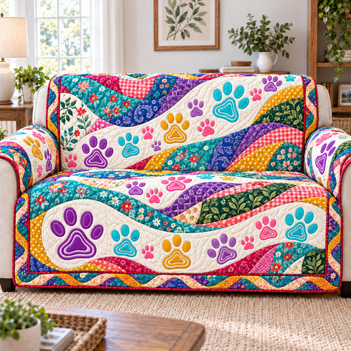 Paw Family Forever Quilted Sofa Cover GFTONPT1098